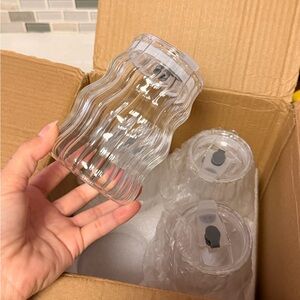 Clear Glass Canisters with Lids